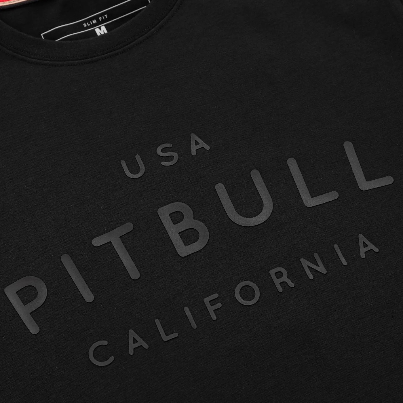 Tricou T-shirt Pitbull Slim Fit USA Cal - Black