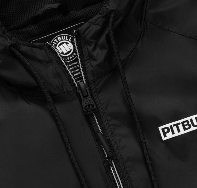 Geacă Pitbull Athletic Logo II Hooded - Black