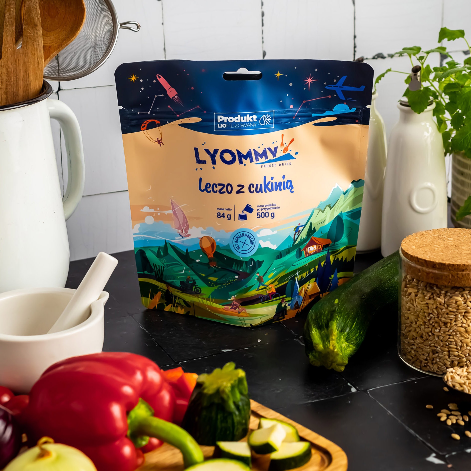 Alimente liofilizate Lyommy Leczo cu dovlecel 84 g/380 kcal