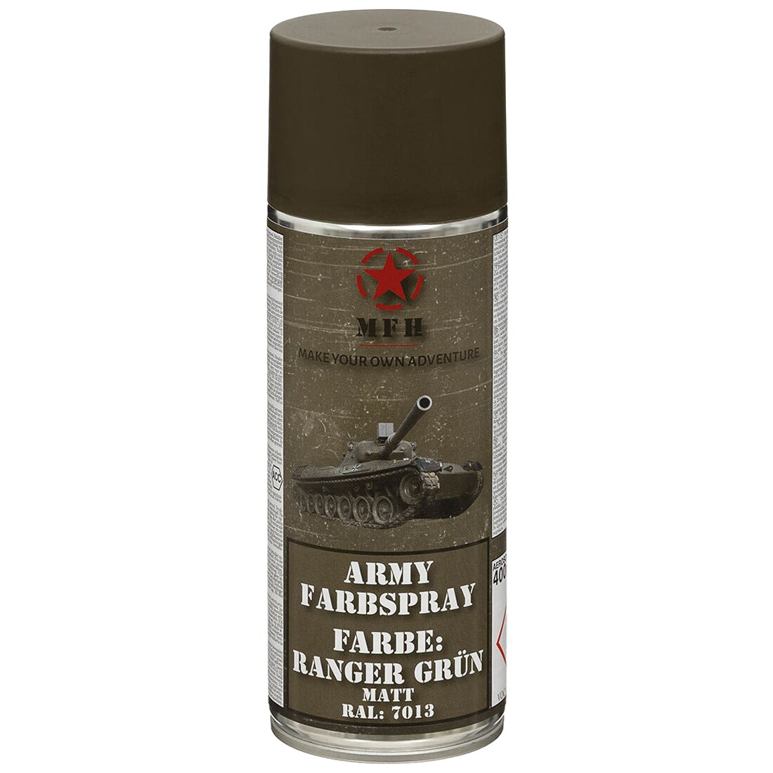 Vopsea militară spray MFH 400 ml - Ranger Green (RAL7013)
