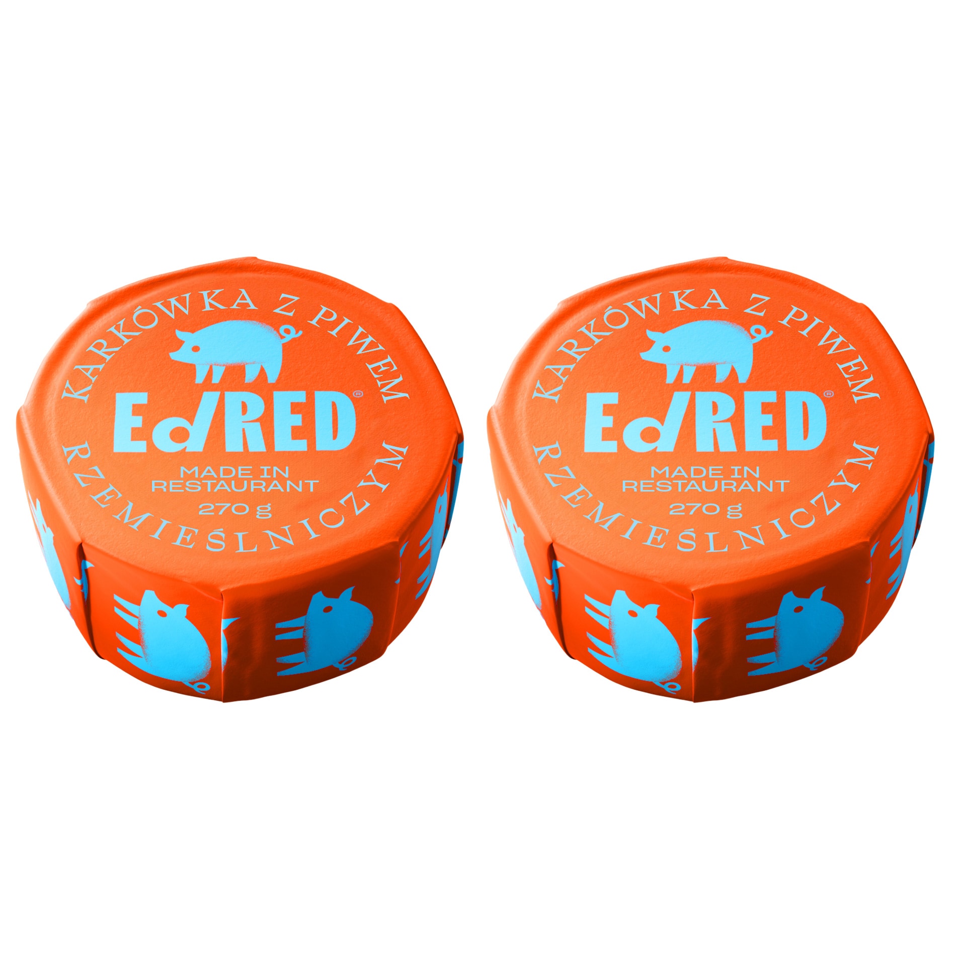 Conservă alimentară Ed Red - carne de porc cu bere artizanală 270 g - 2 buc.