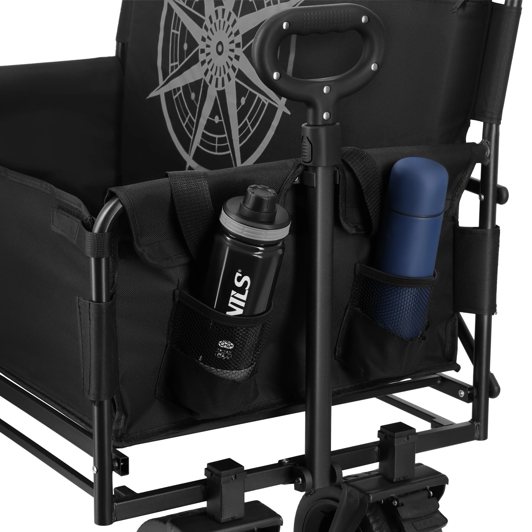 Cărucior pentru transport Nils Camp NC2606 140 l - Negru