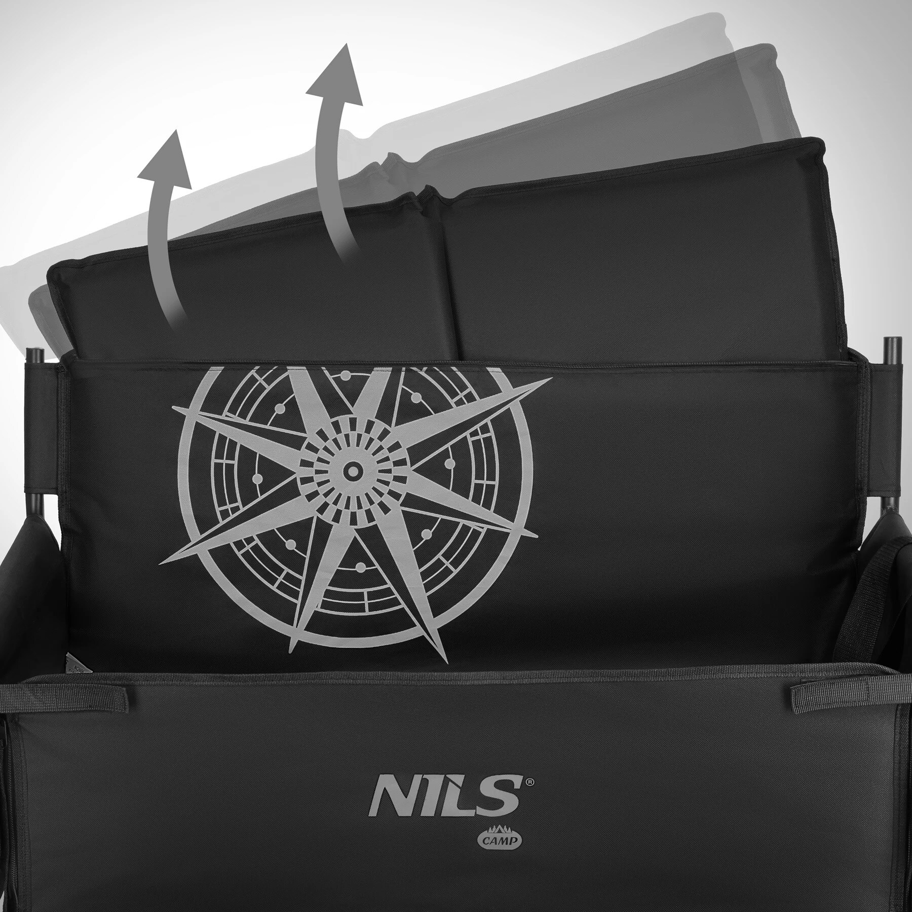 Cărucior pentru transport Nils Camp NC2606 140 l - Negru