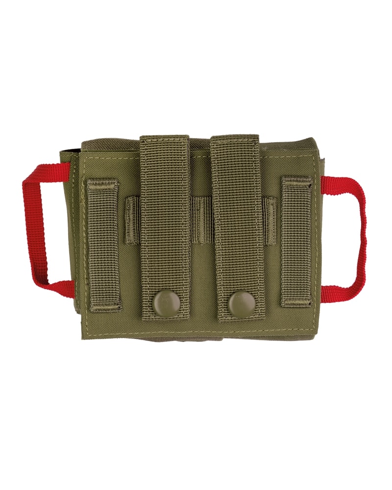 Trusă de prim ajutor Mil-Tec IFAK Quick Draw Pack echipată - Olive