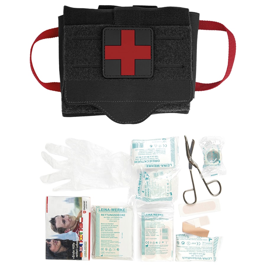 Trusă de prim ajutor Mil-Tec IFAK Quick Draw Pack cu accesorii - Black