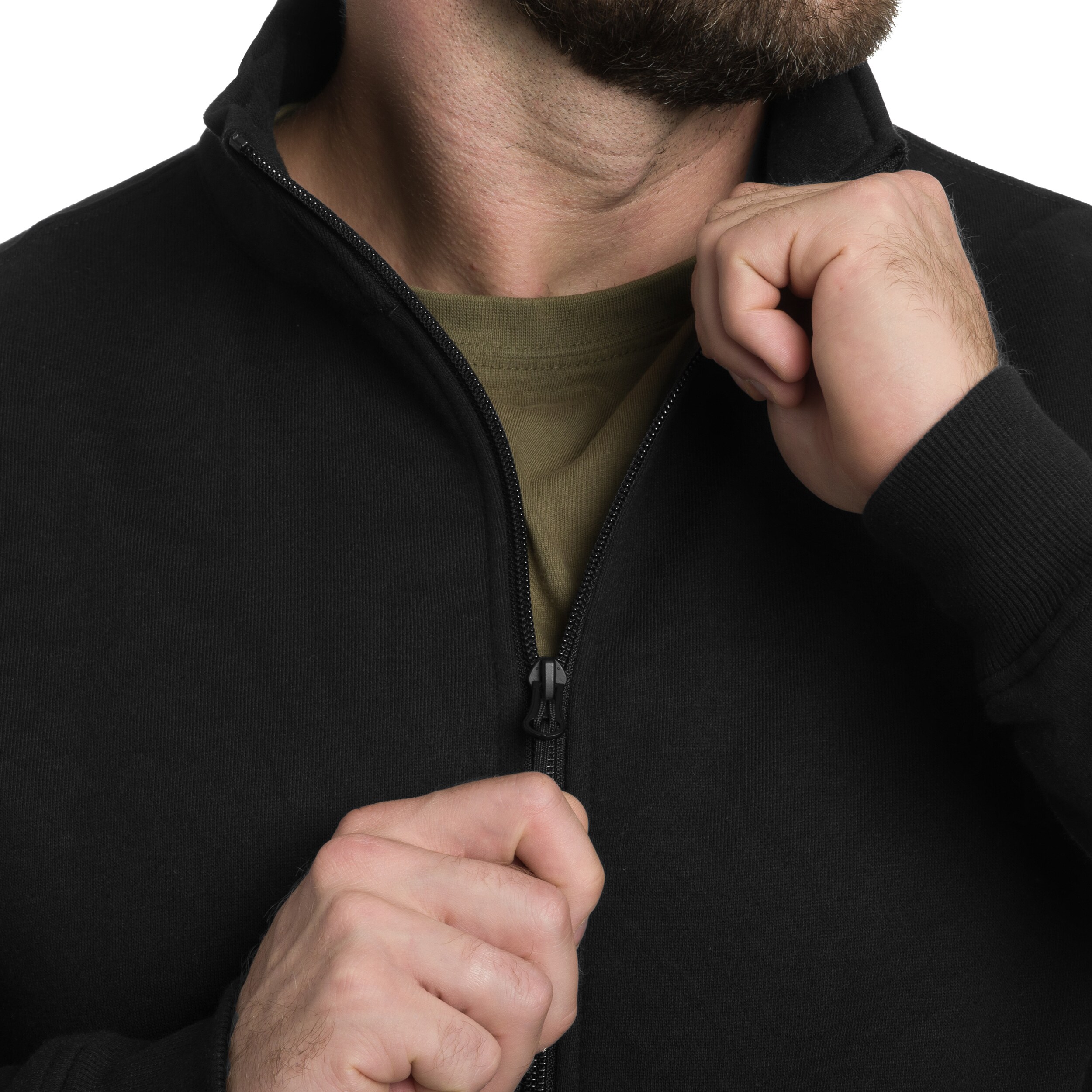 Bluză Mil-Tec Tactical Sweatjacket - Black