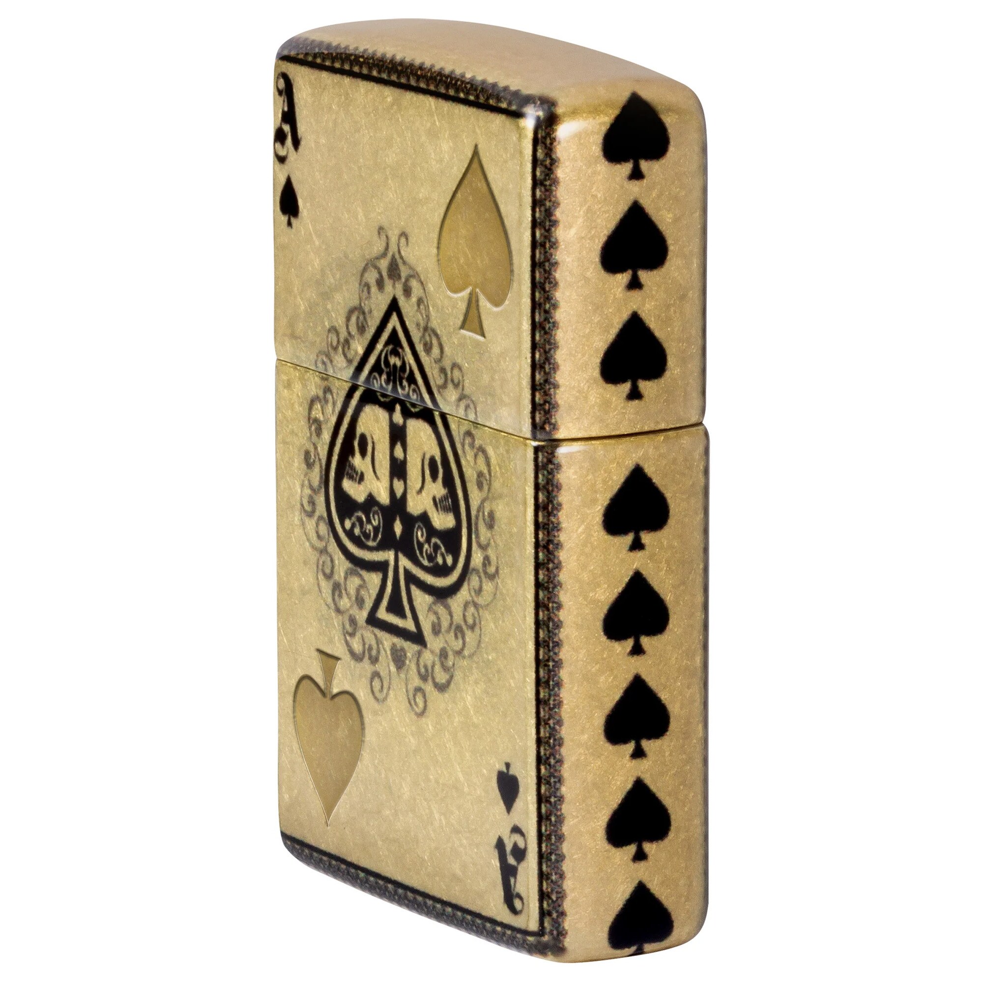 Brichetă pe benzină Zippo Ace of Skulls