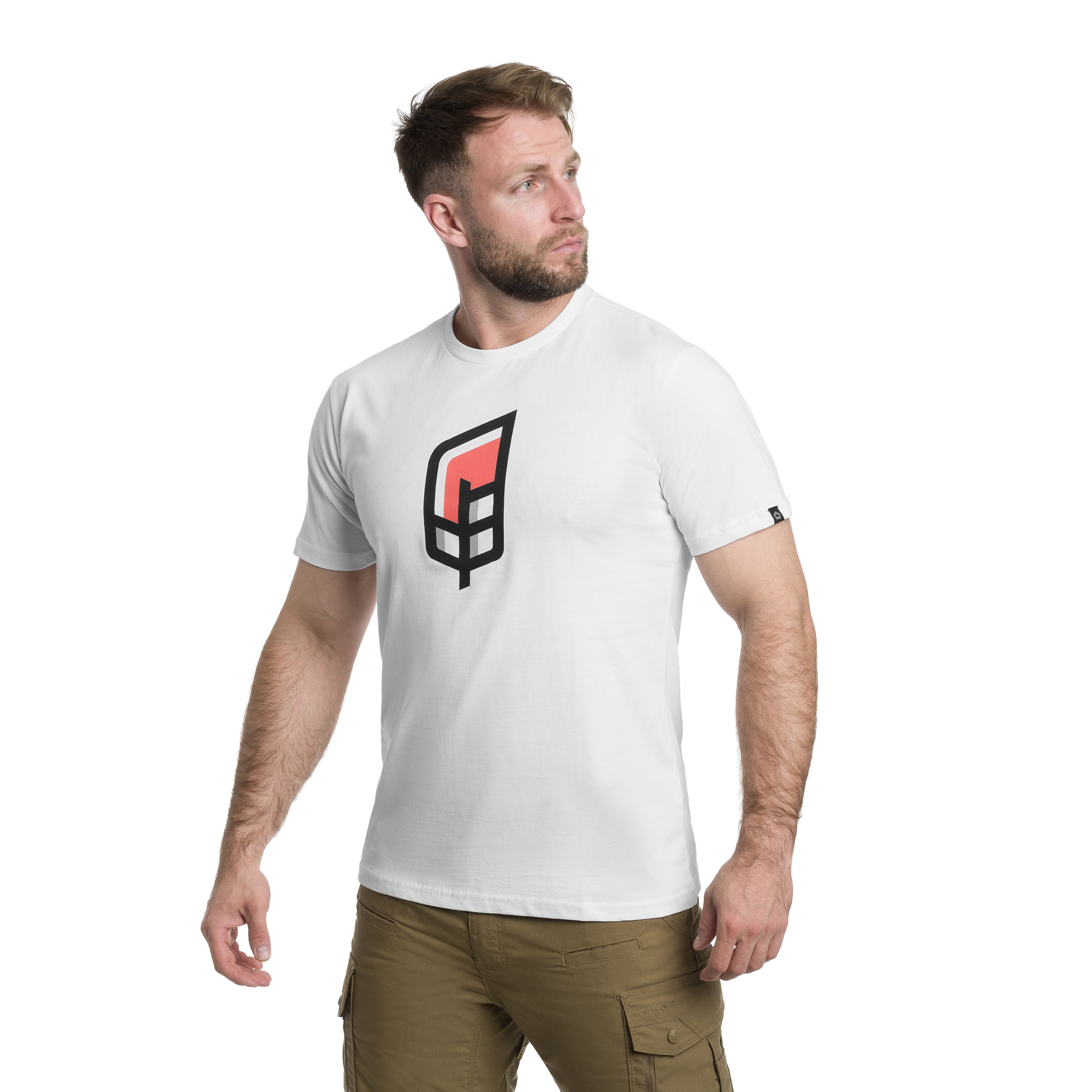 Tricou T-shirt Pentagon Prime Hawk - White