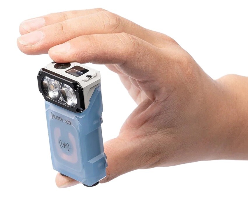 Lanternă Wuben X3 Pro Blue + Aluminum Charging Box - 700 lumeni