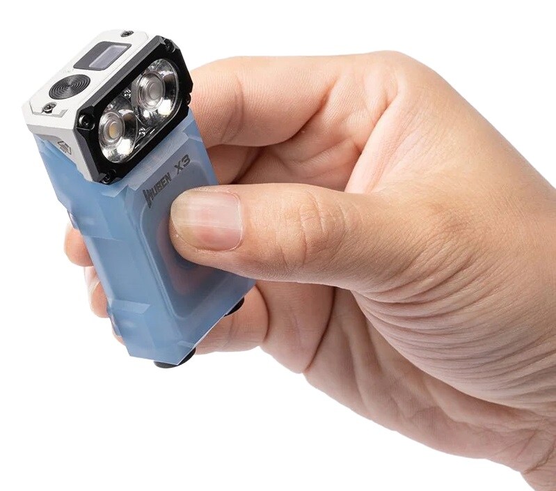Lanternă Wuben X3 Pro Blue + Aluminum Charging Box - 700 lumeni