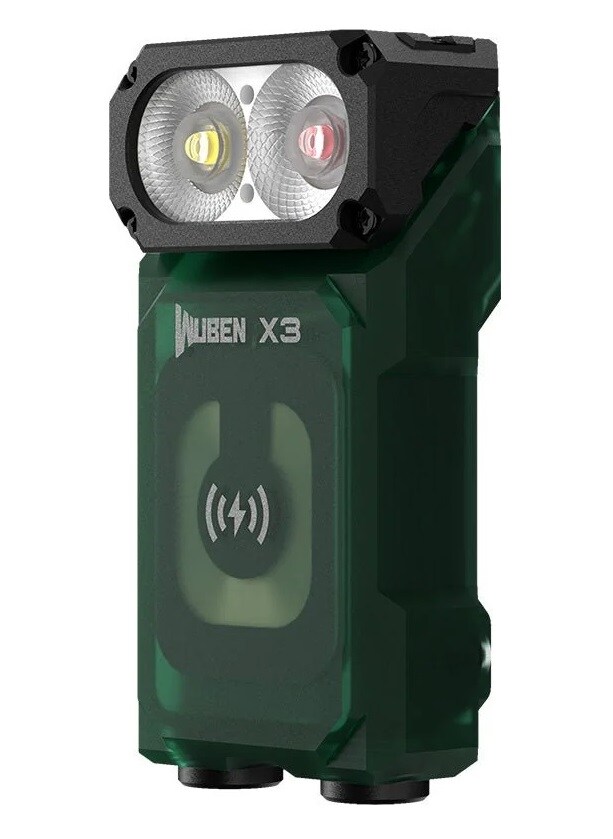 Lanternă Wuben X3 Pro Green + Aluminum Charging Box - 700 lumeni