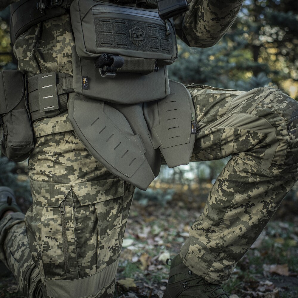 Protecție balistică inghinală M-Tac Groin Protection Gen. II pentru inserții balistice - Ranger Green