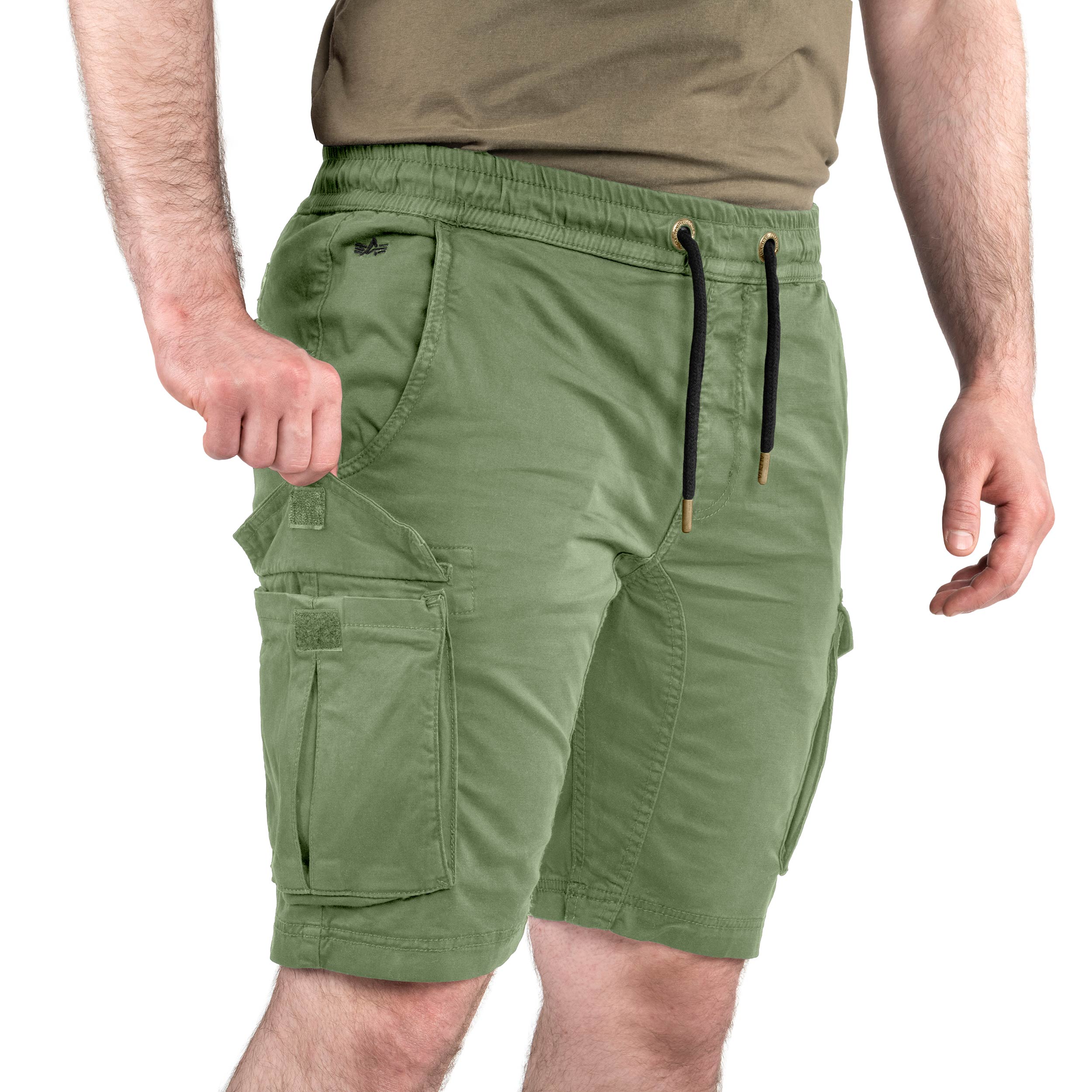 Pantaloni scurți Alpha Industries Cotton Twill Jogger - Vintage Green