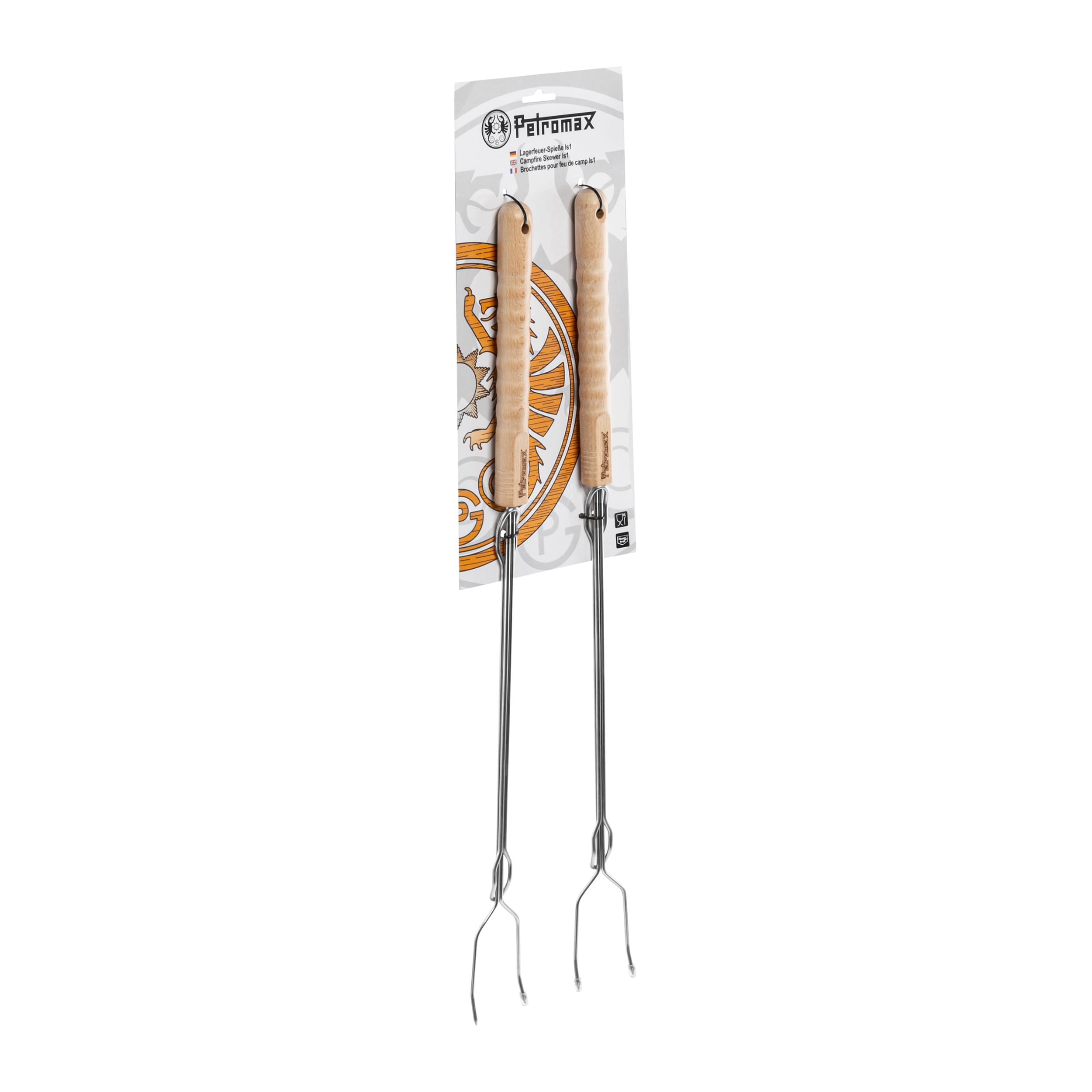 Furculiță telescopică pentru foc de tabără Petromax Campfire Skewer - 2 buc.