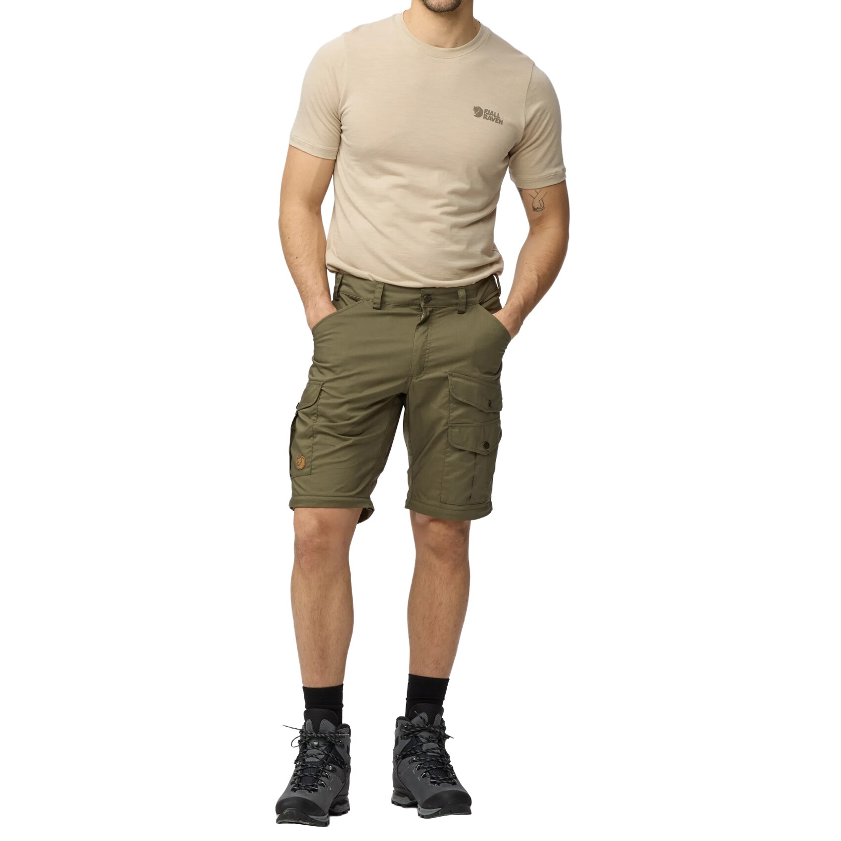 Pantaloni Fjallraven Vidda Pro Lite Zip-Off TRS - Laurel Green