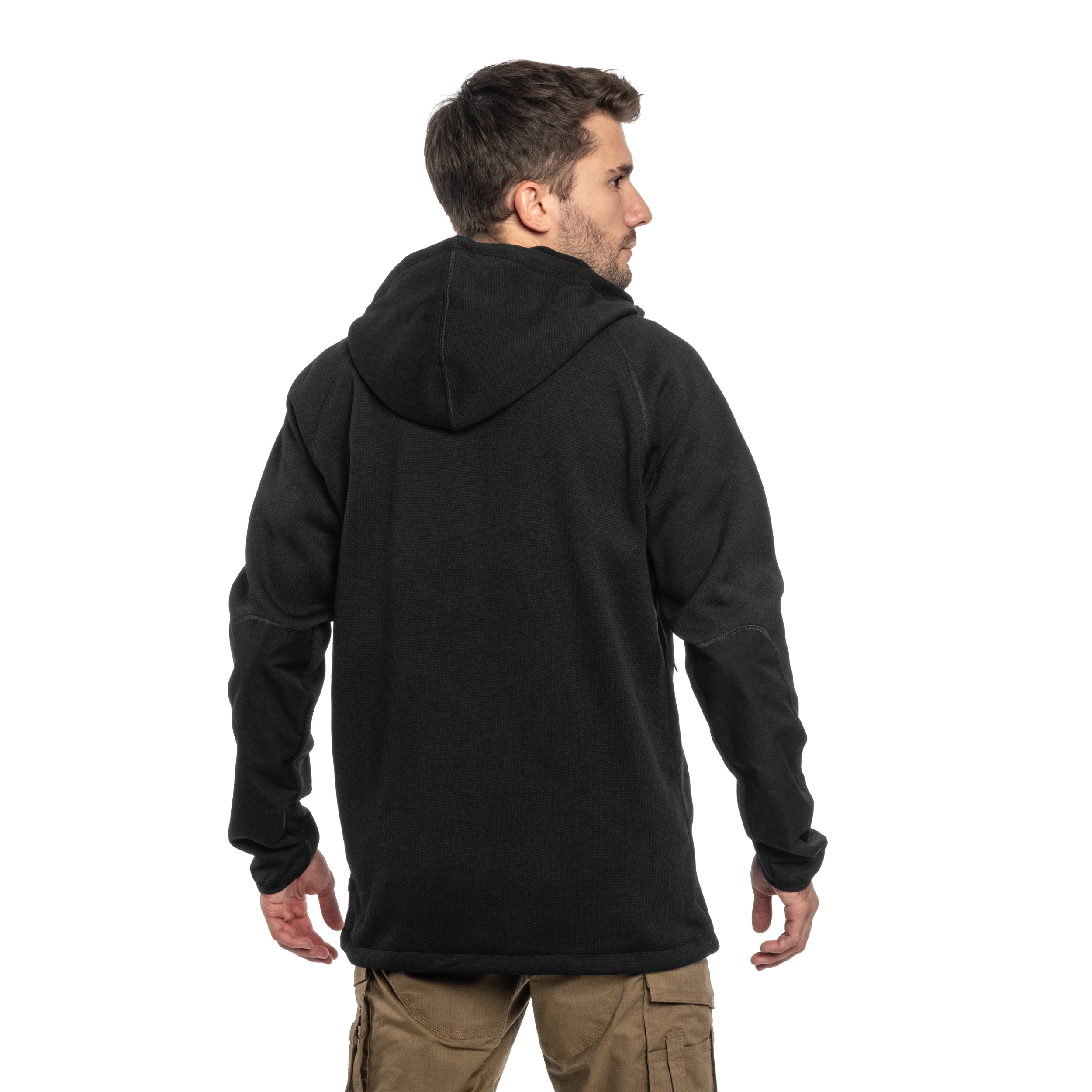 Bluză Polar Fjallraven Ovik Fleece Hoodie - Black
