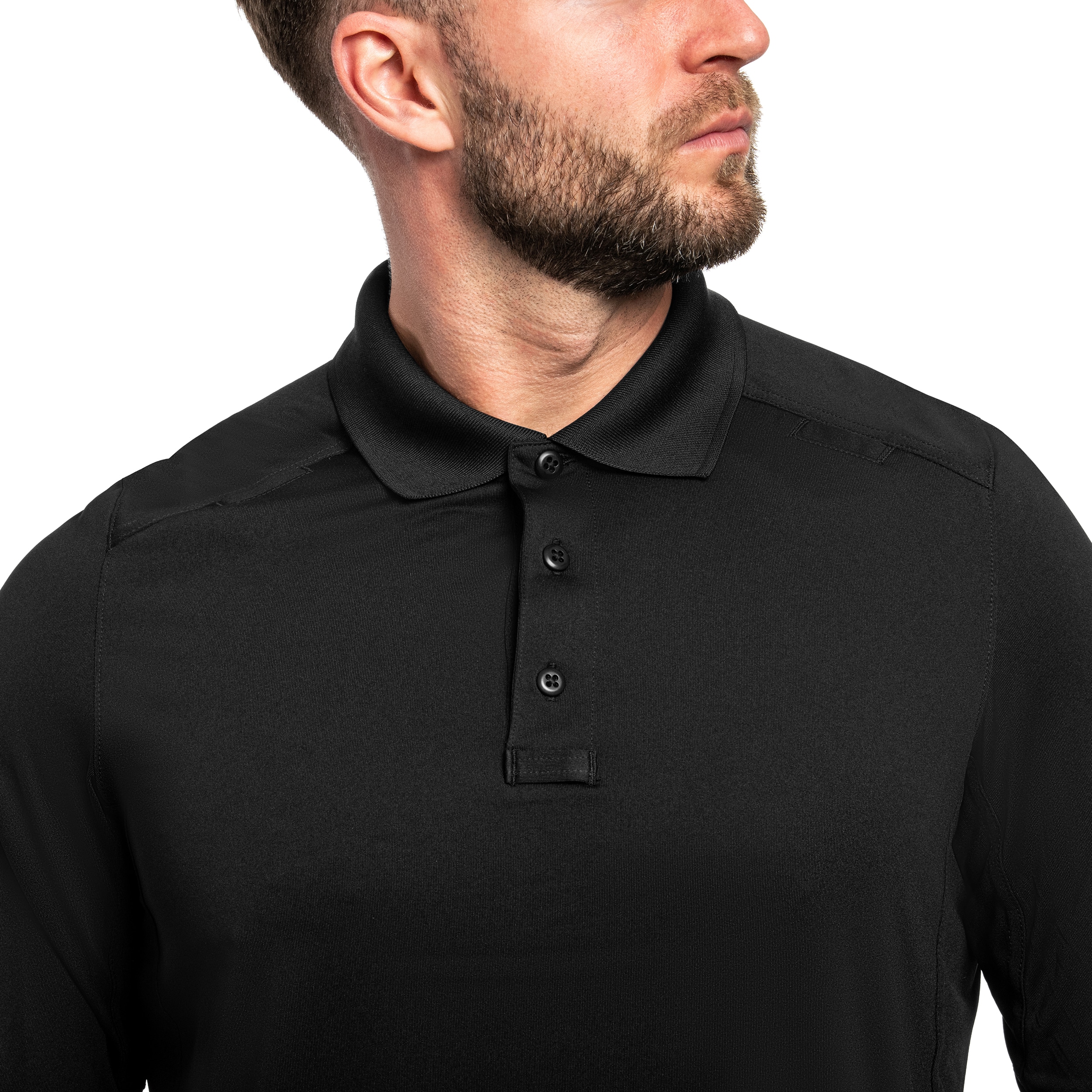 Tricou polo 5.11 Helios Long Sleeve - Black
