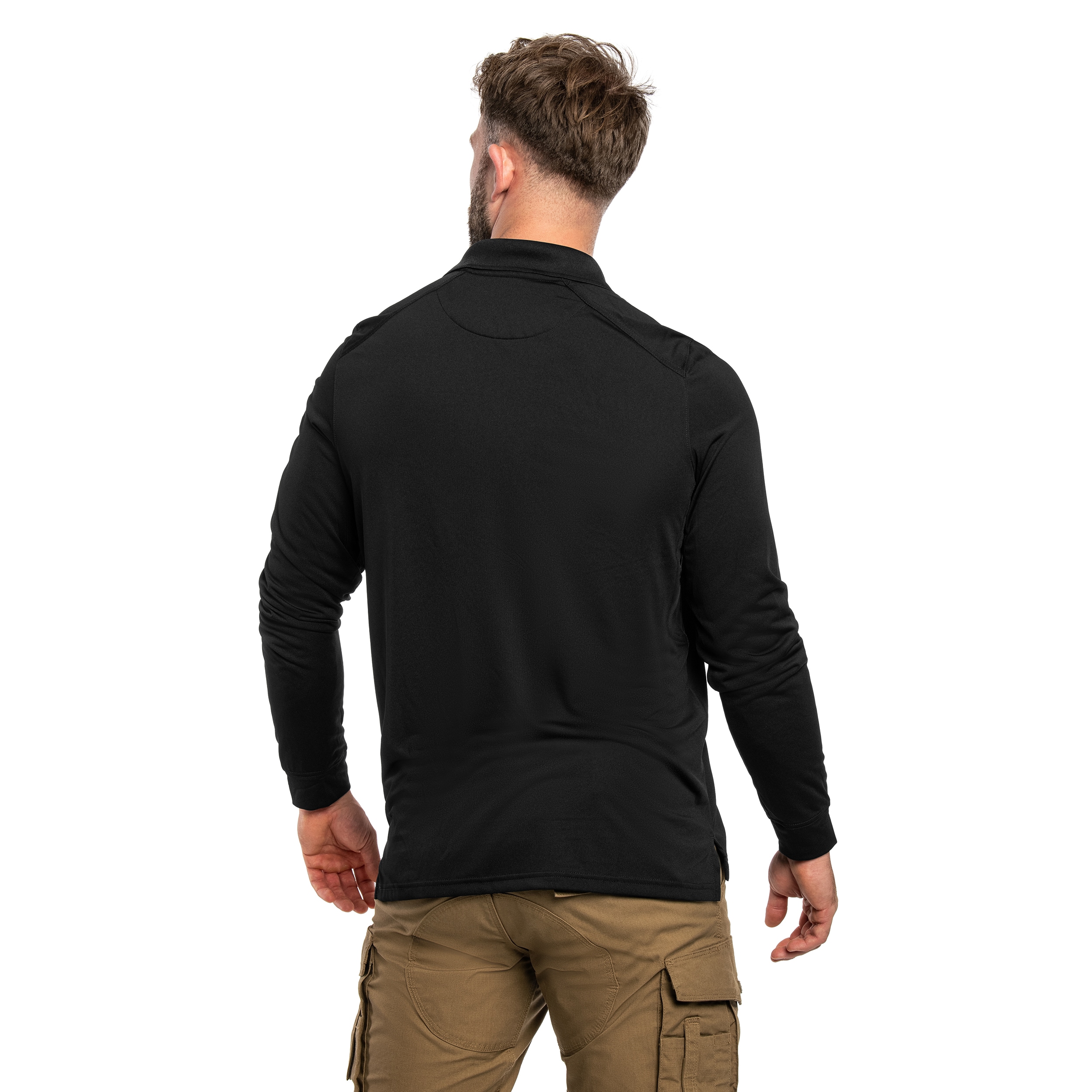 Tricou polo 5.11 Helios Long Sleeve - Black