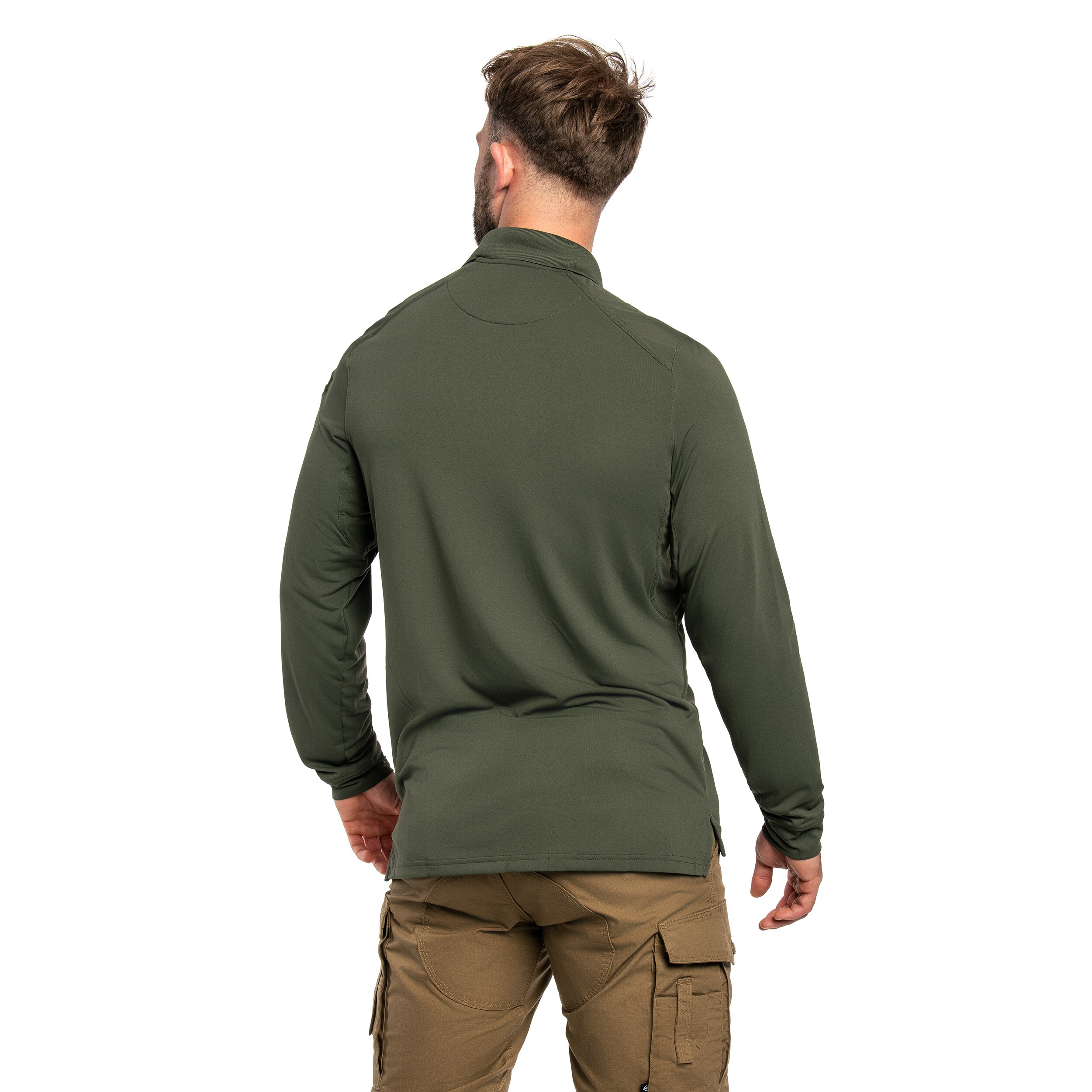 Tricou polo 5.11 Helios Long Sleeve - TDU Green