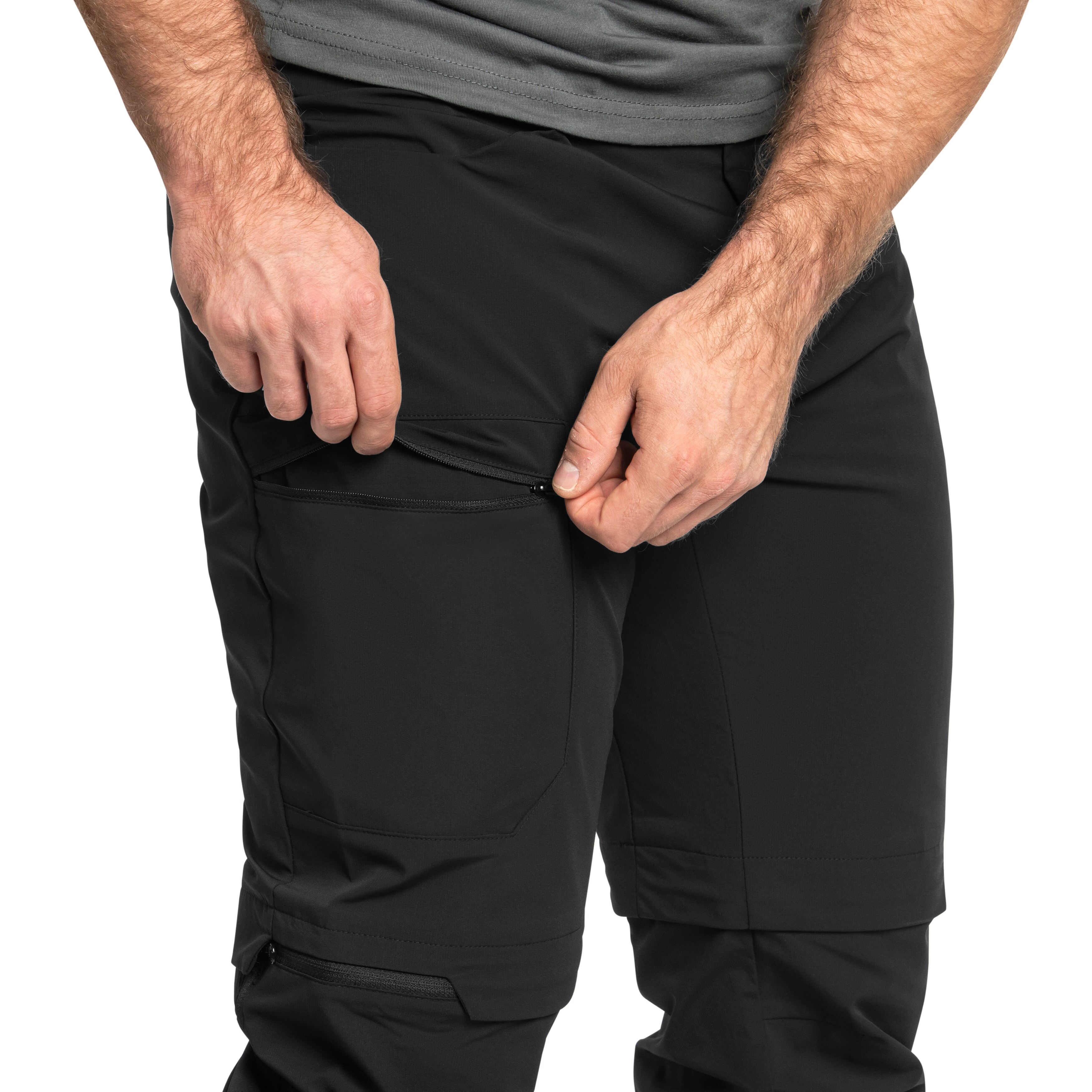 Pantaloni Millet Ubic Stretch Zip Off - Black
