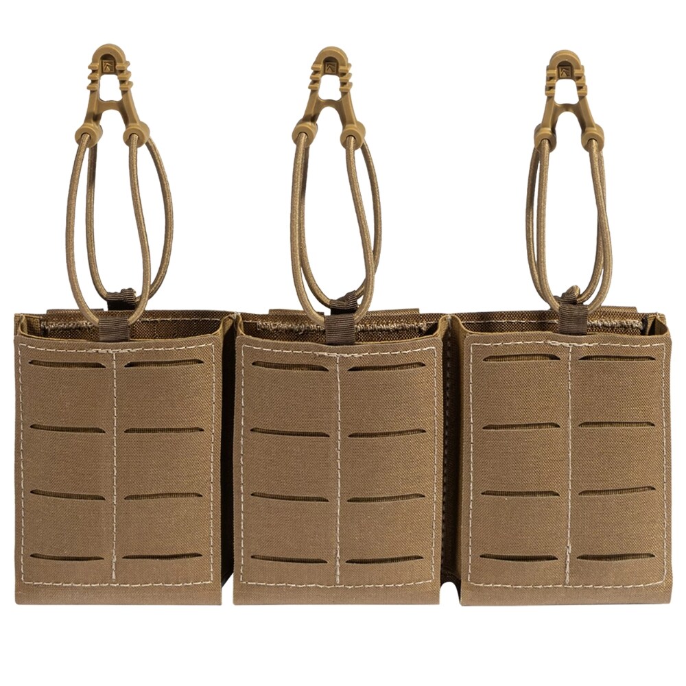 Portîncărcător triplu pentru încărcătoare Lindnerhof Rifle Magazine Pouch AR15 Triple MX416-3 - Coyote