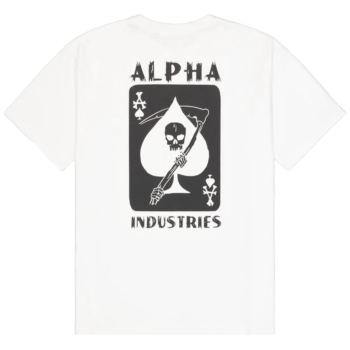 Tricou T-shirt Alpha Industries Skull Ops - White