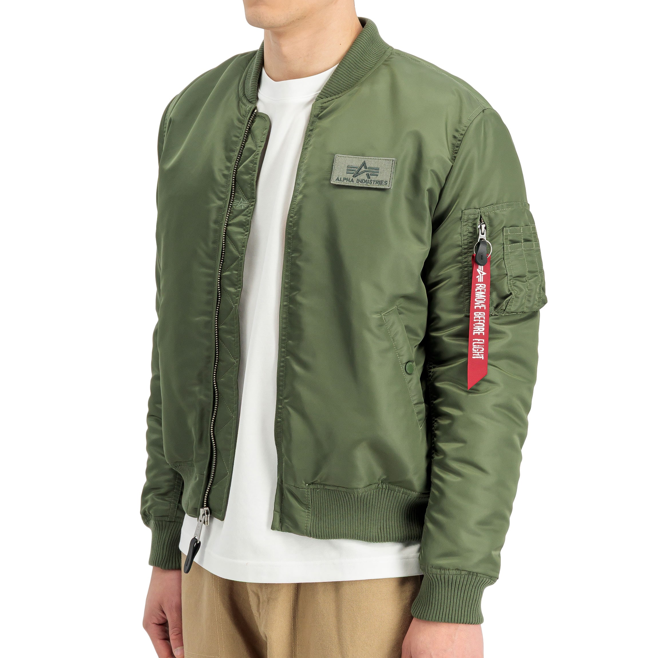 Geacă Alpha Industries MA-1 VF Fitted Embroidery Back - Sage Green