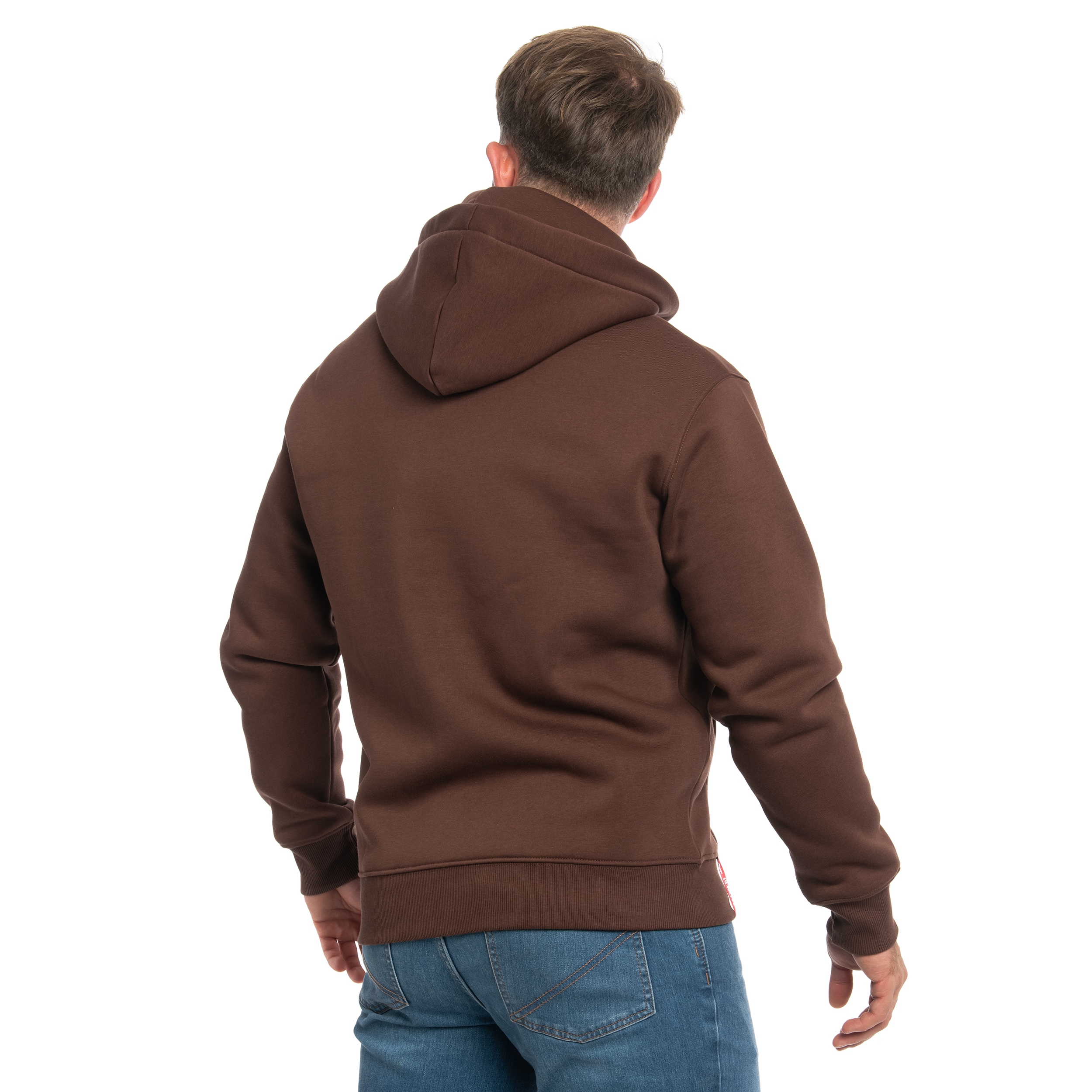 Hanorac Alpha Industries Basic Zip Hoody Small Logo - Powder Brown