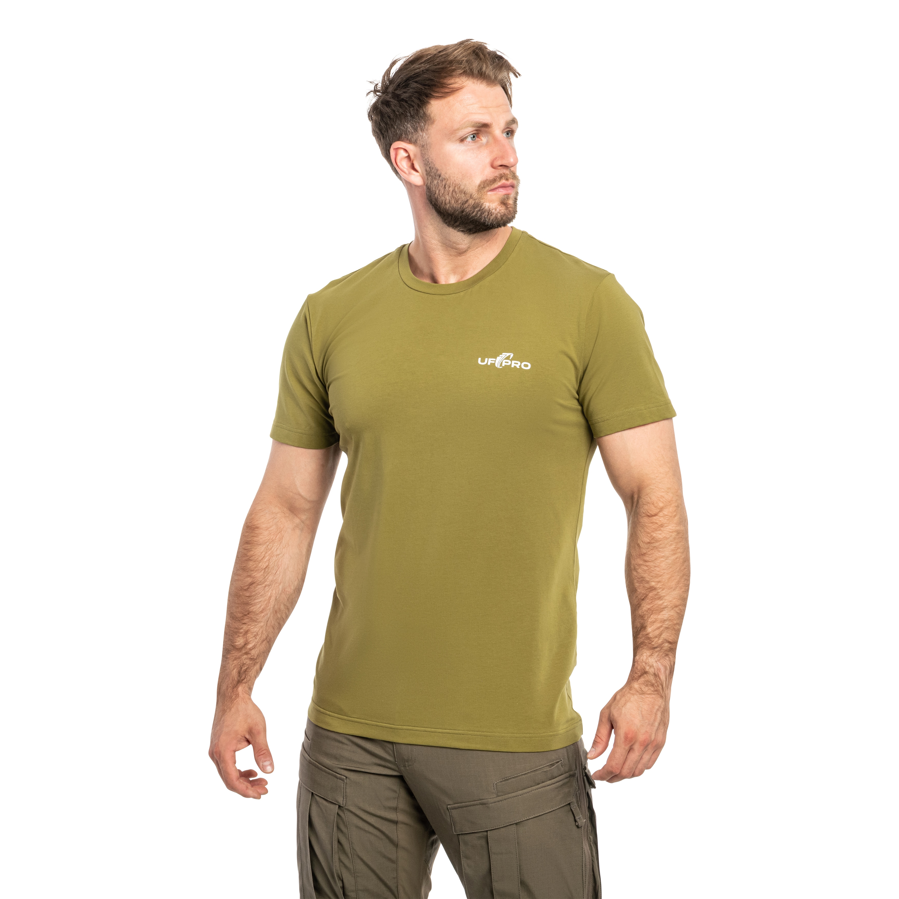 Tricou T-shirt UF PRO Everyday Logo Tee - Moss Green