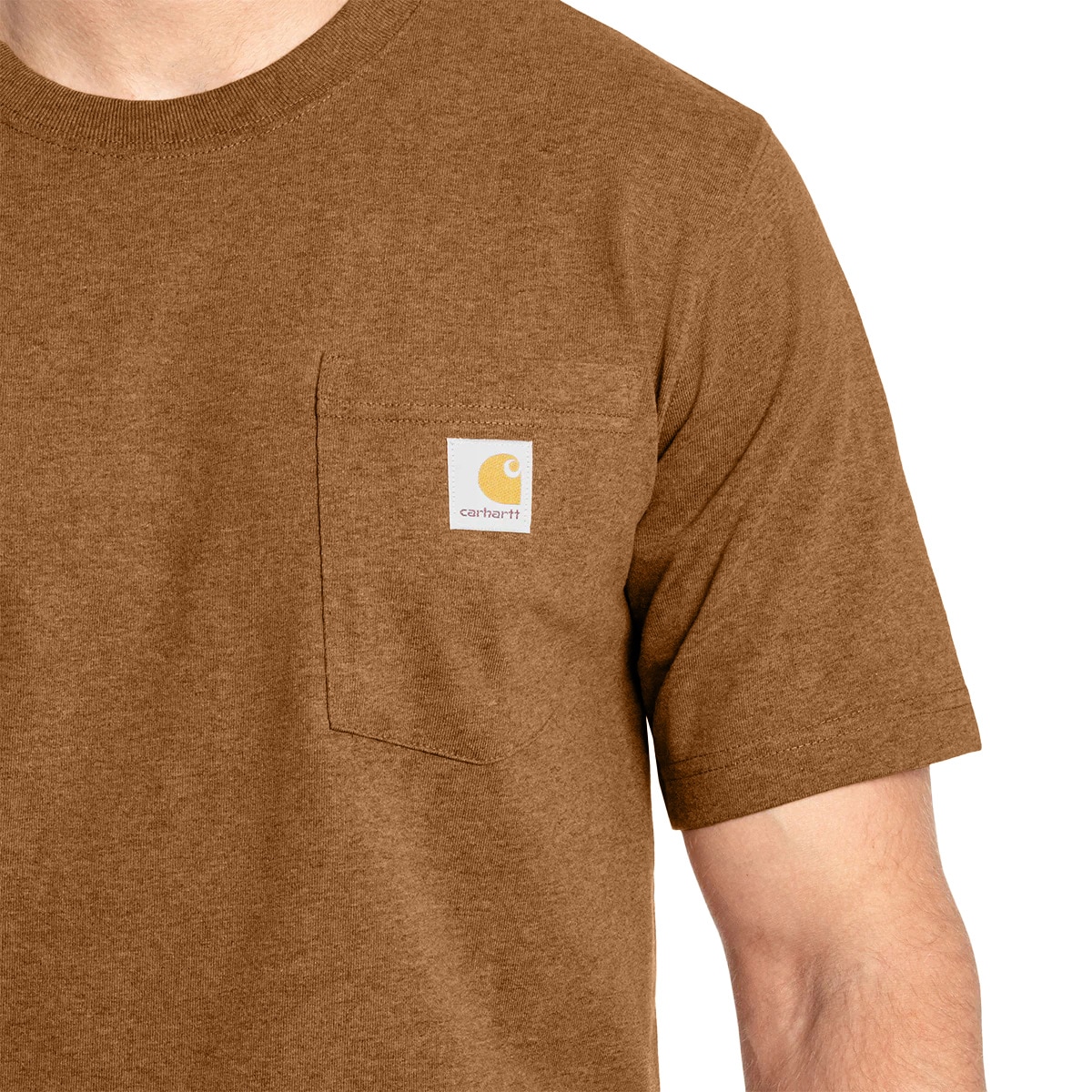 Tricou Carhartt K87 Pocket - Carhartt Brown