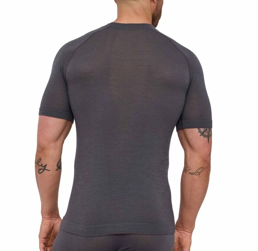 Tricou termoactiv Brubeck Active Merino - Grafită