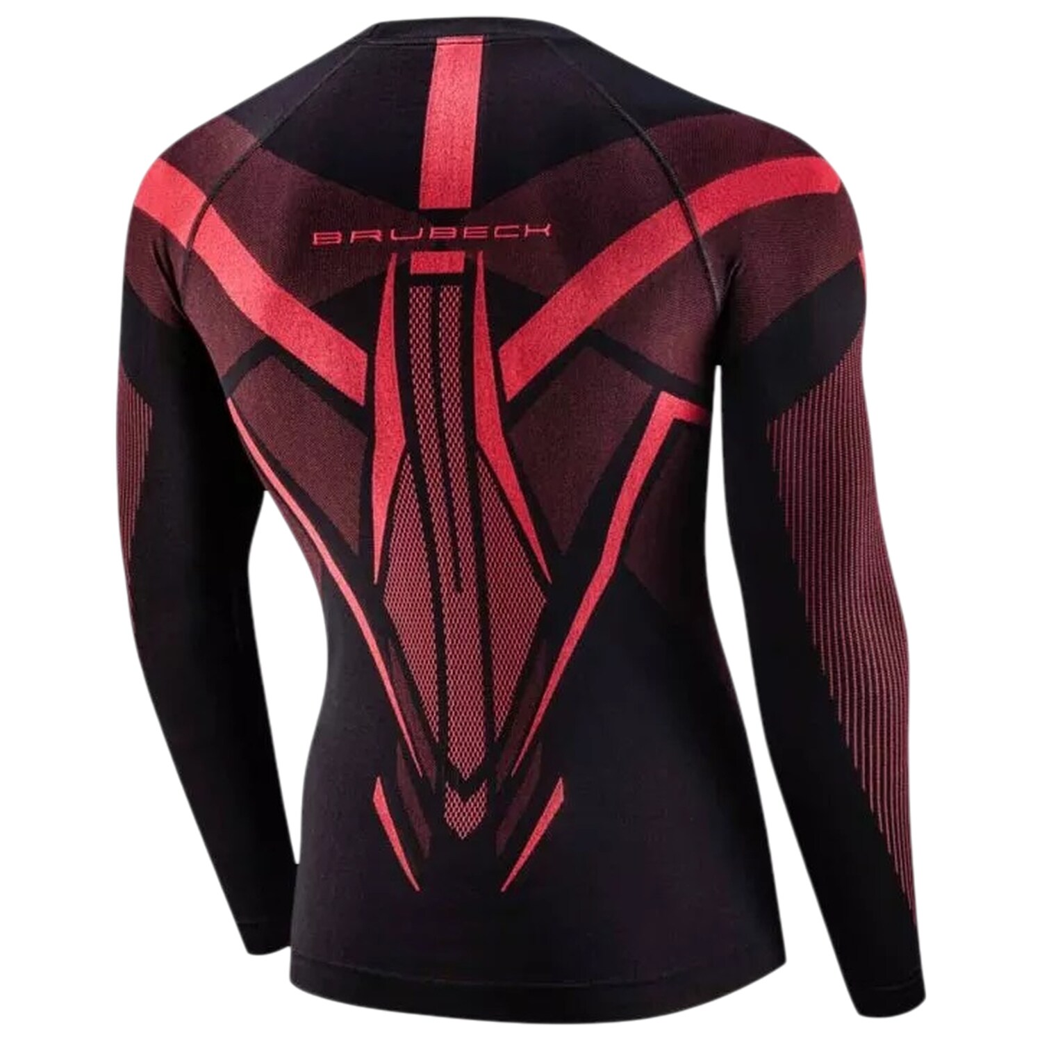 Tricou termoactiv Brubeck Dry - Negru/Roșu