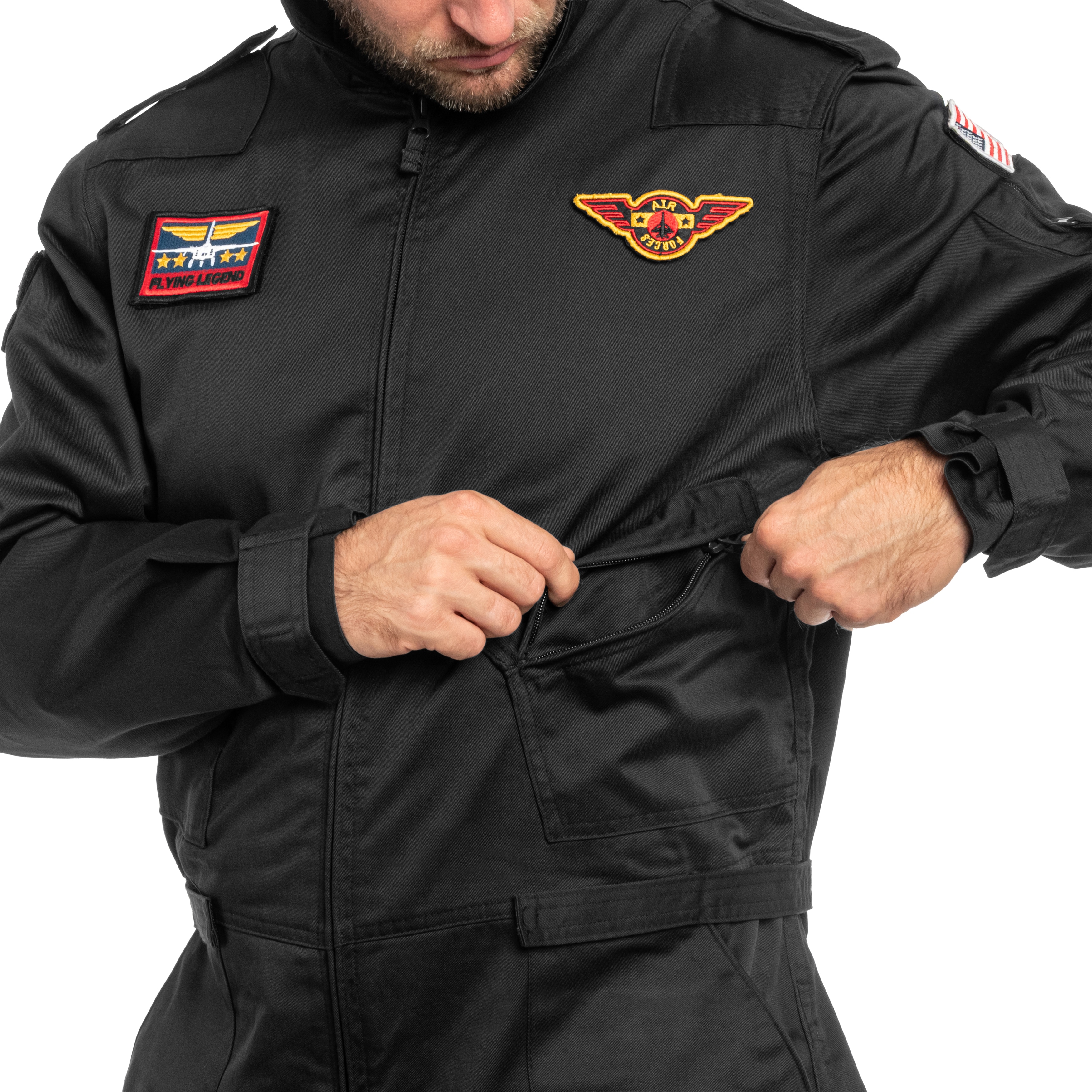 Combinezon Brandit Pilot Suit - Black