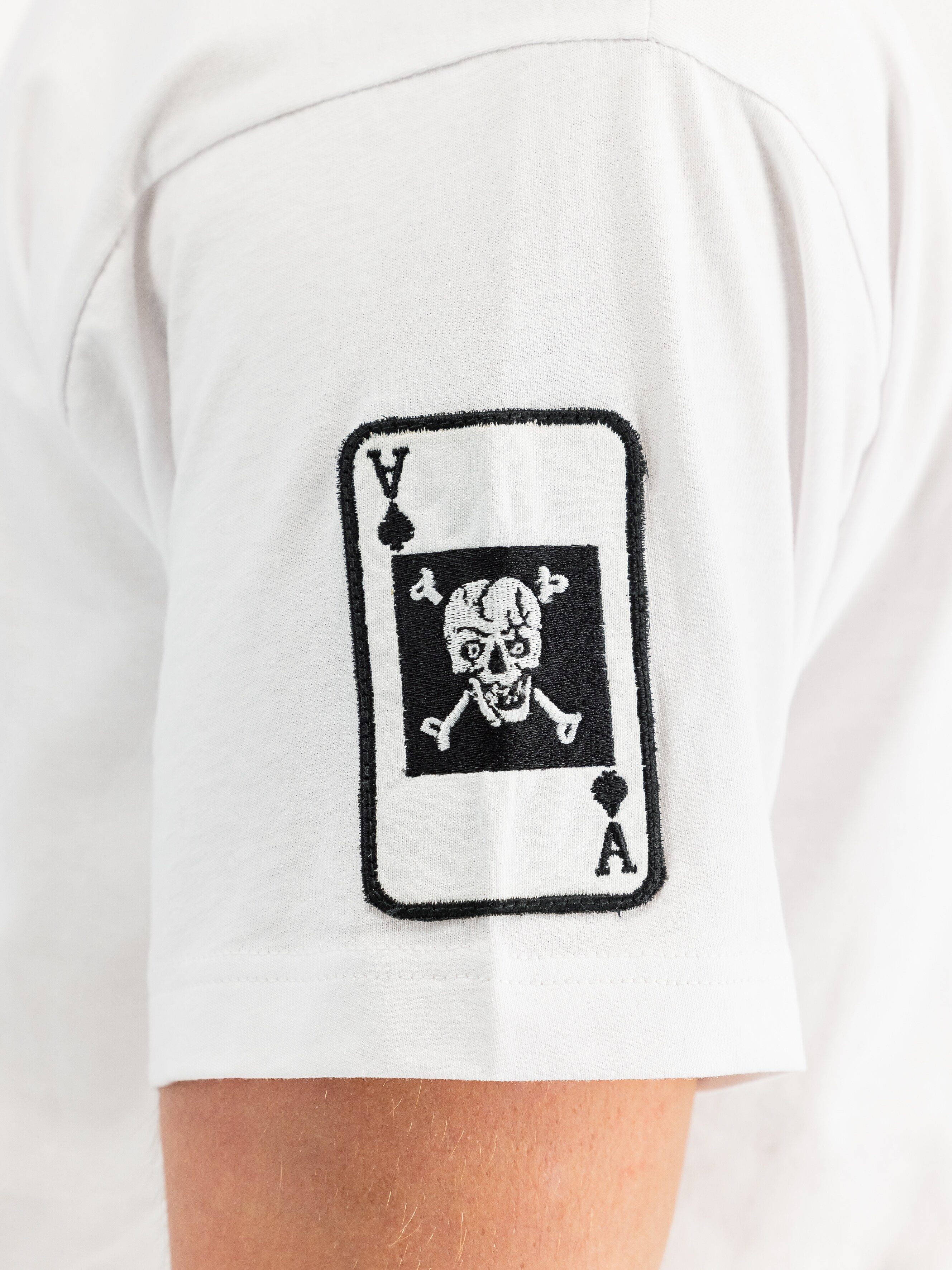 Tricou Alpha Industries Black Devils - White