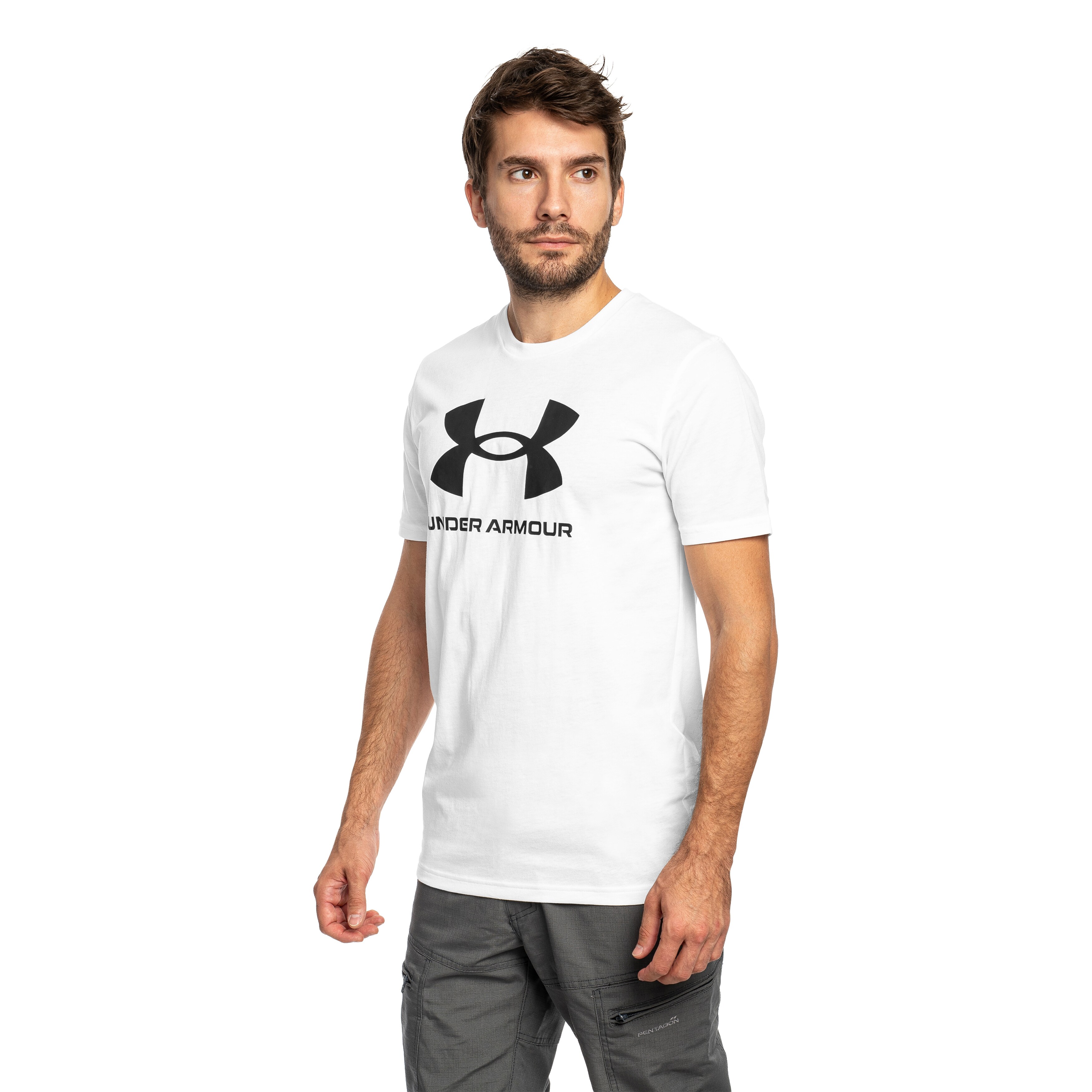 Tricou Under Armour Logo T-shirt - White/Black