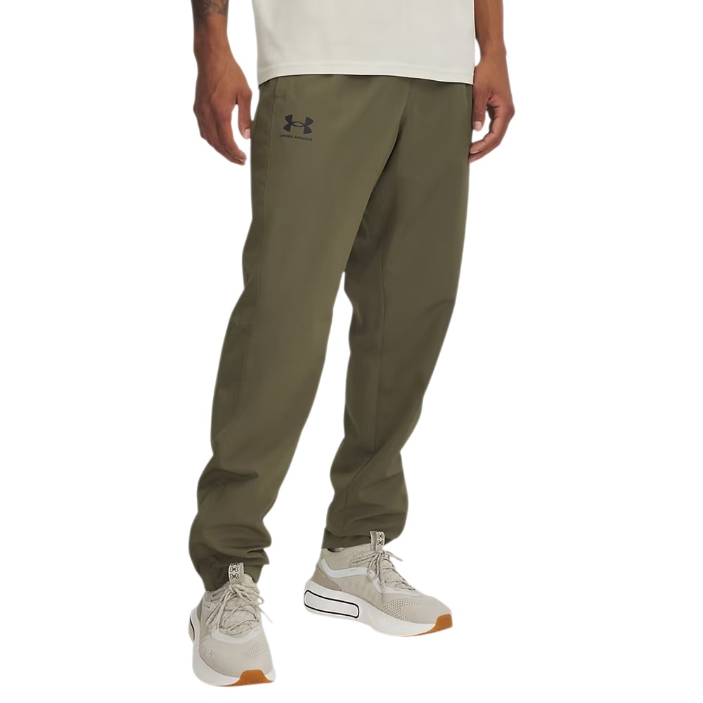 Pantaloni Under Armour Rival Woven Windbreaker - Marine OD Green/Black