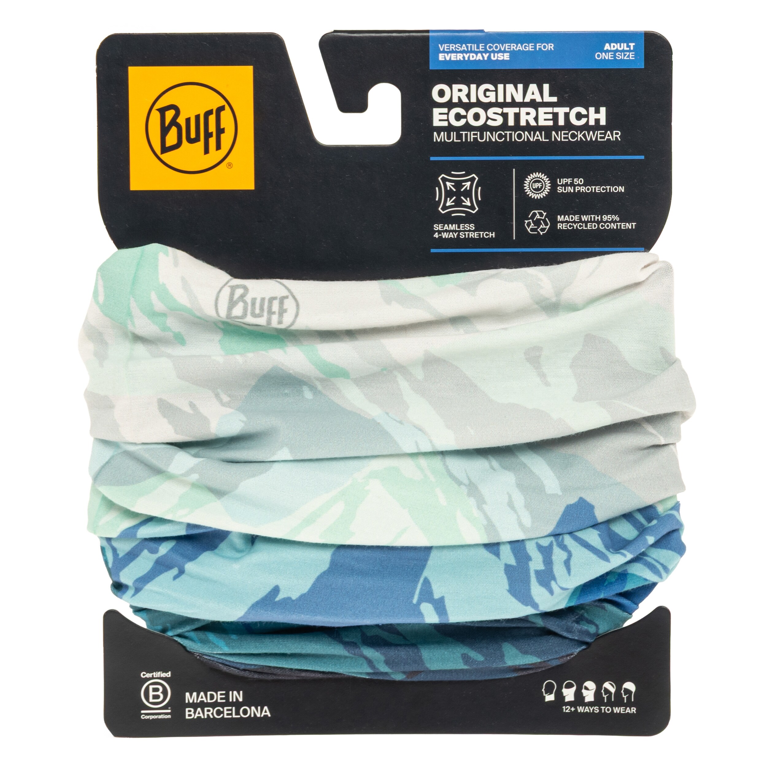 Eșarfă de protecție Buff Original Ecostretch Dryen - Blue
