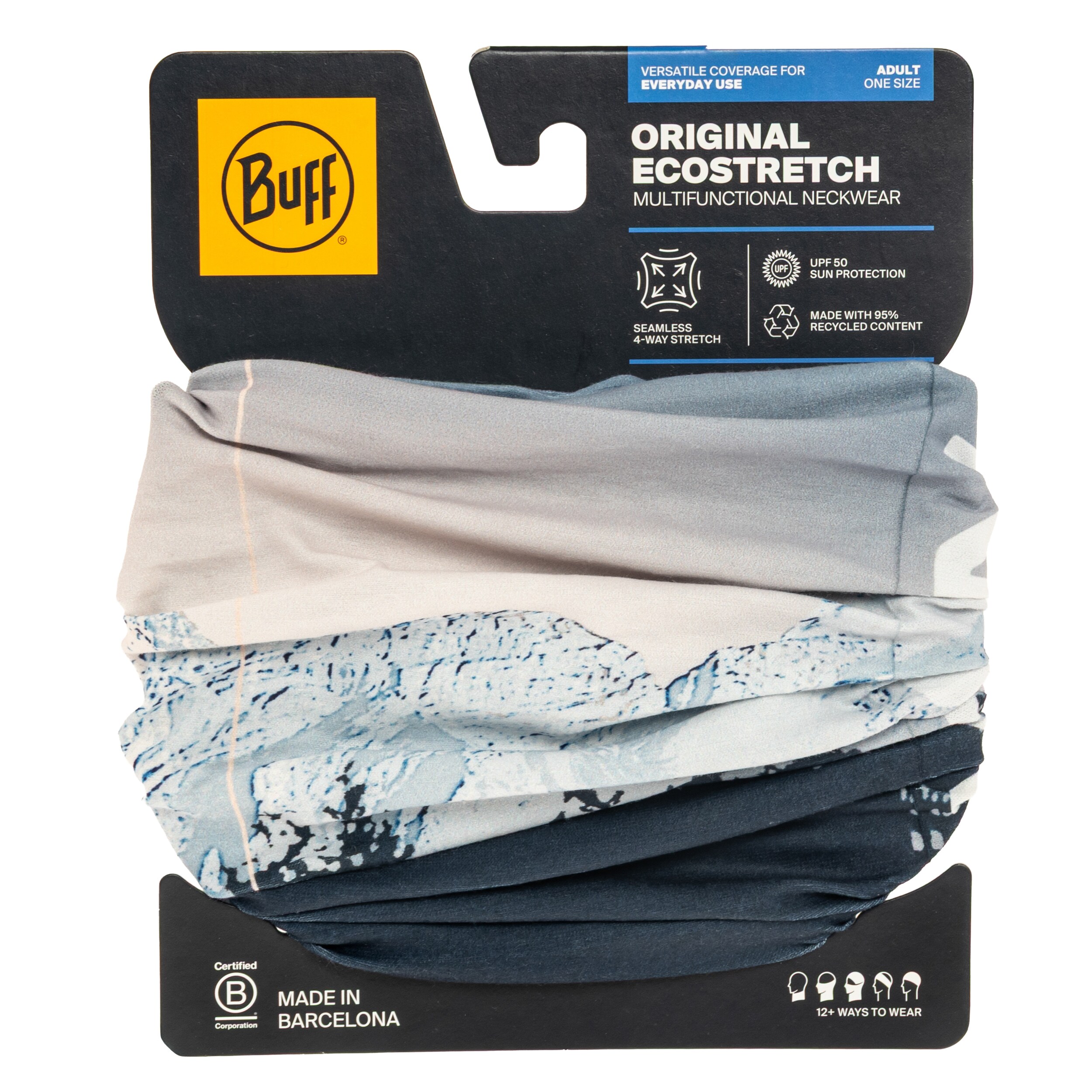 Eșarfă de protecție Buff Original Ecostretch M-Blank Peak - Multicolor