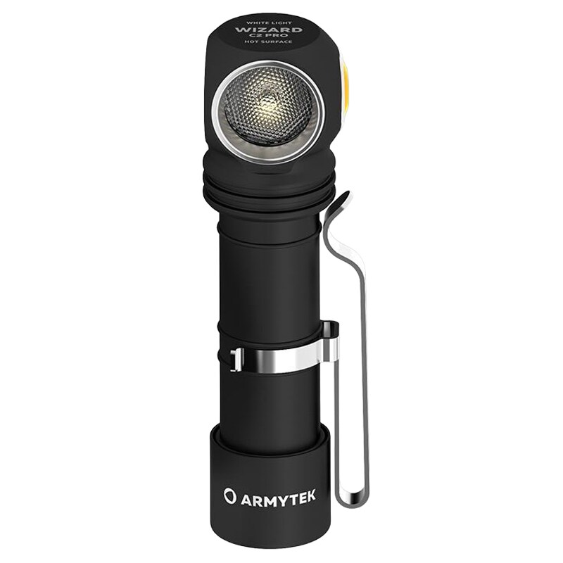 Lanternă frontală și unghiulară Armytek Wizard C2 Pro Magnet USB Warm 3w1 PCB 2330 lumeni