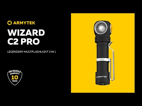 Lanternă frontală și unghiulară Armytek Wizard C2 Pro Magnet USB Warm 3w1 PCB 2330 lumeni