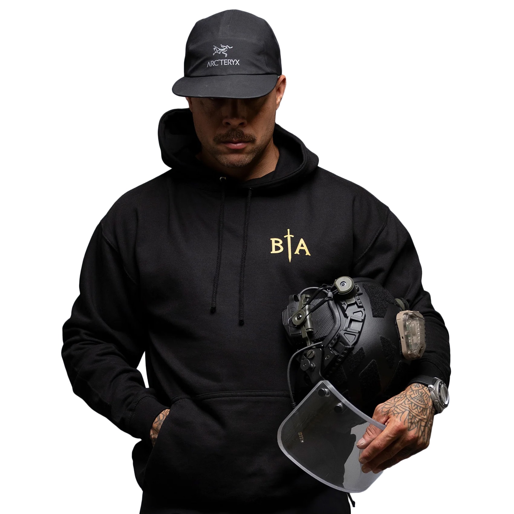 Hanorac Brothers in Arms No Fear Hoodie - Black