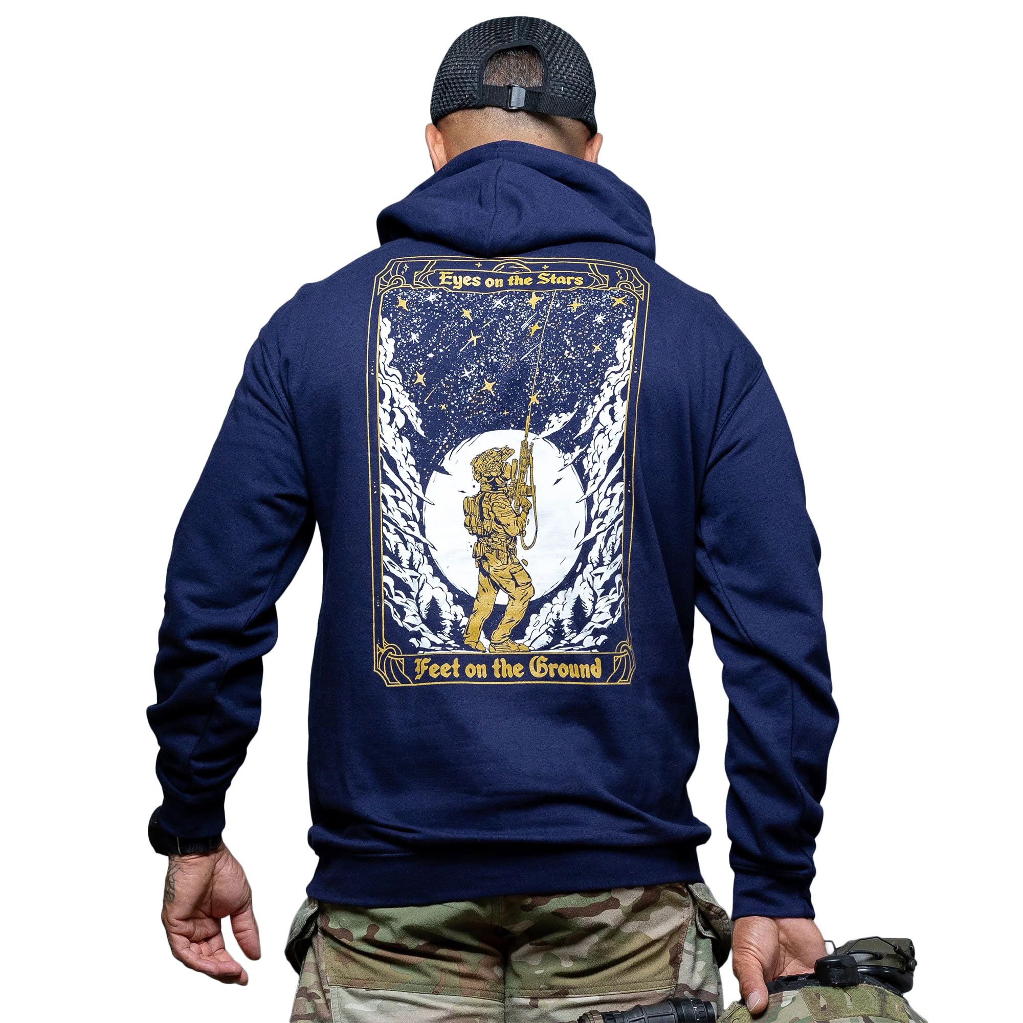 Hanorac Brothers in Arms Stars Hoodie - Navy