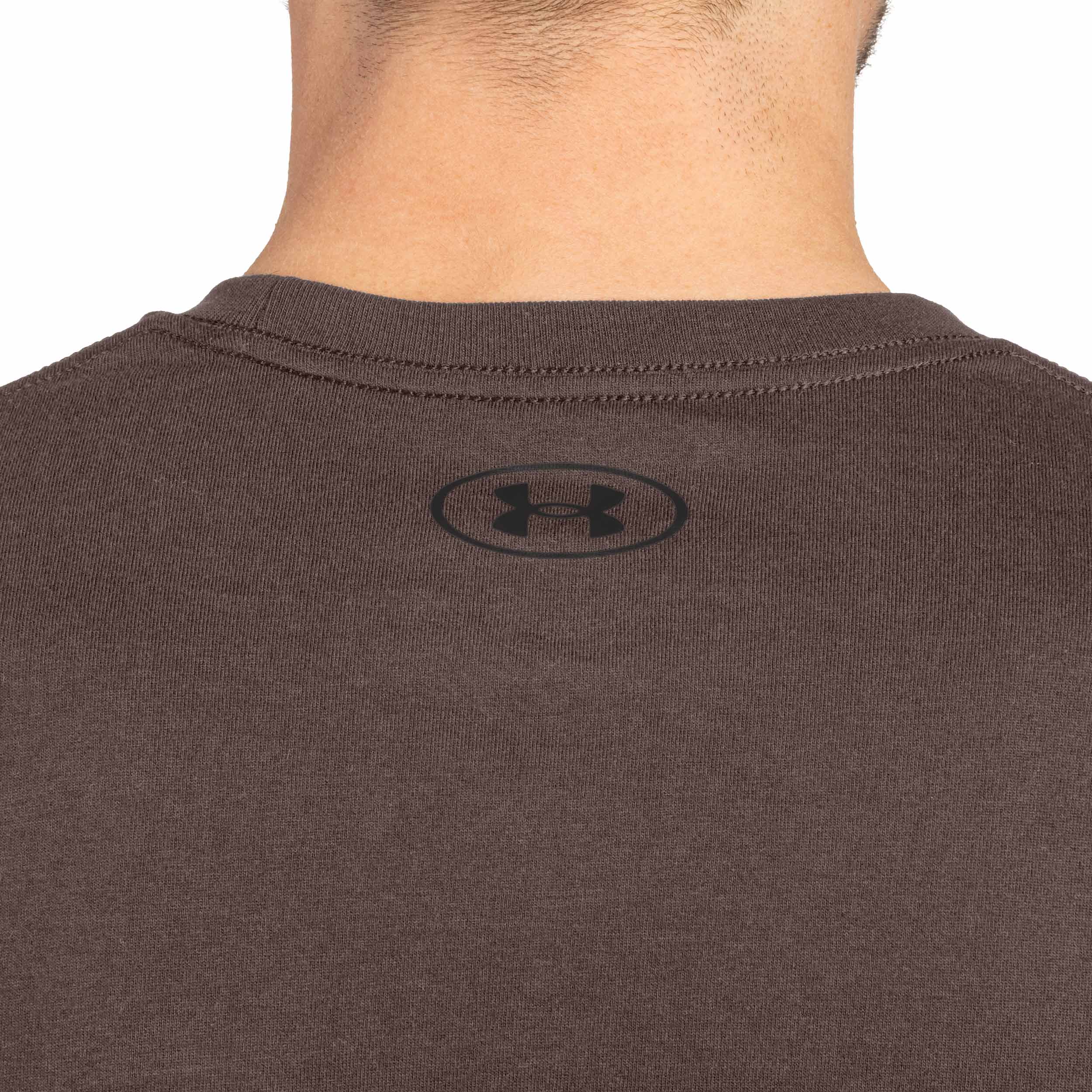 Tricou termoactiv Under Armour Left Chest Long Sleeve - Peppercorn/Black