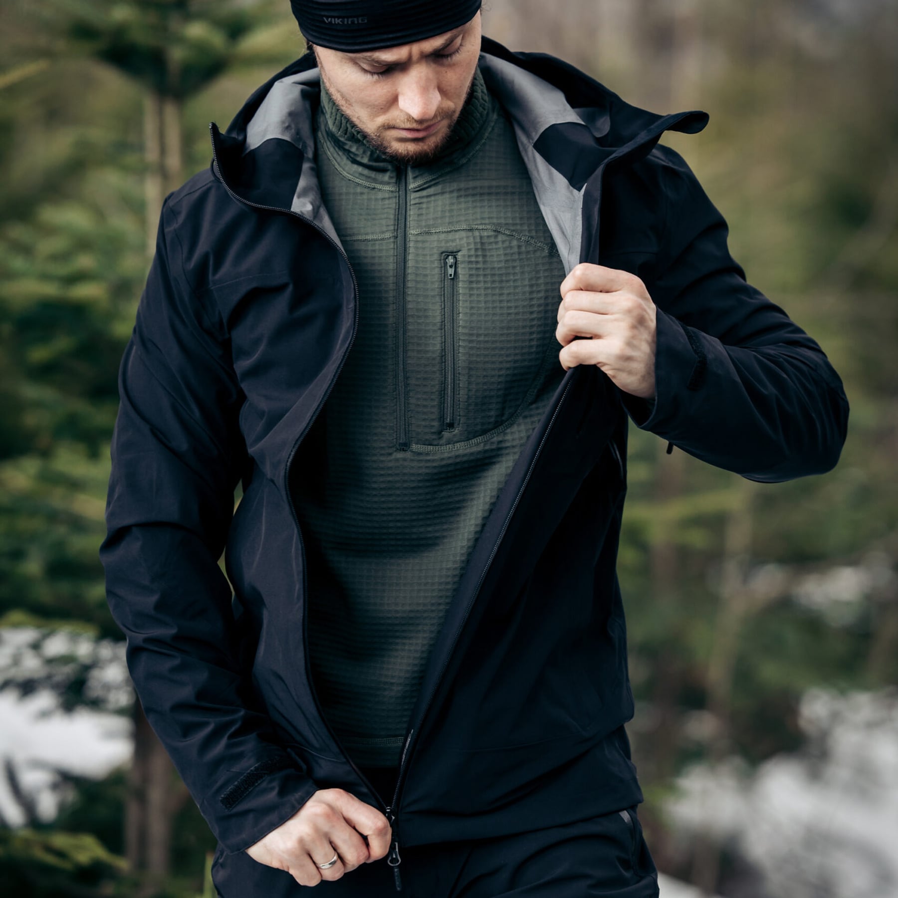 Jachetă Viking Trek Pro 2.5 Man - Black