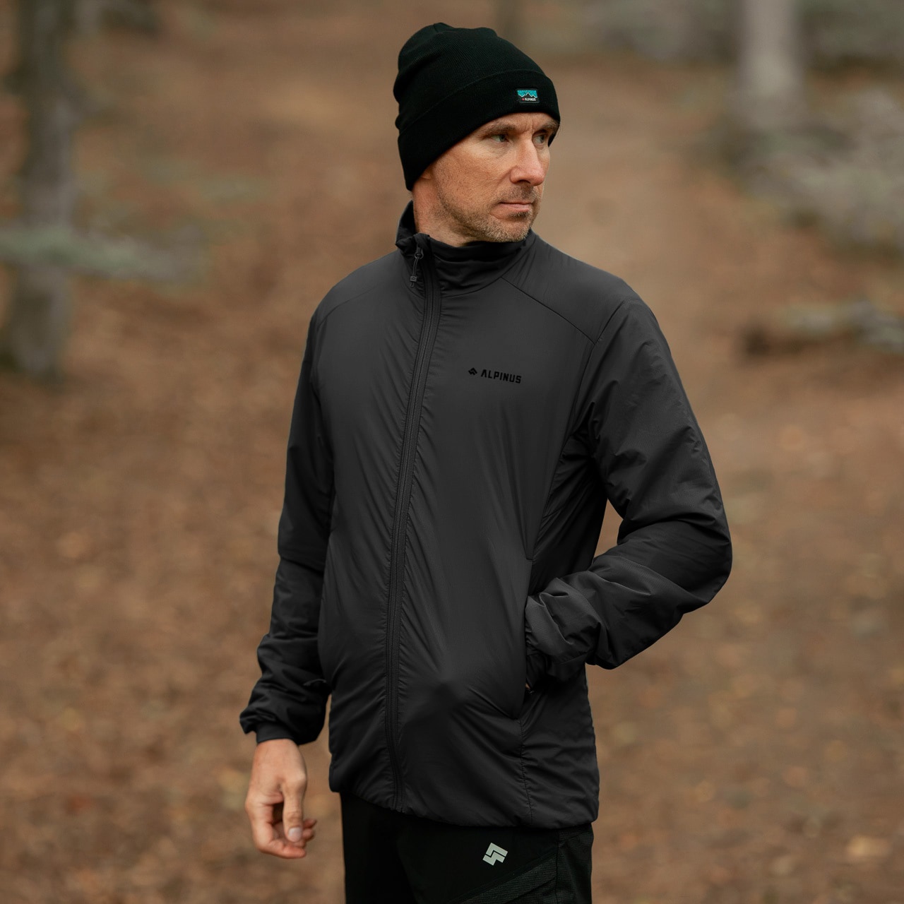 Jachetă Alpinus Merino Wanaka - neagră