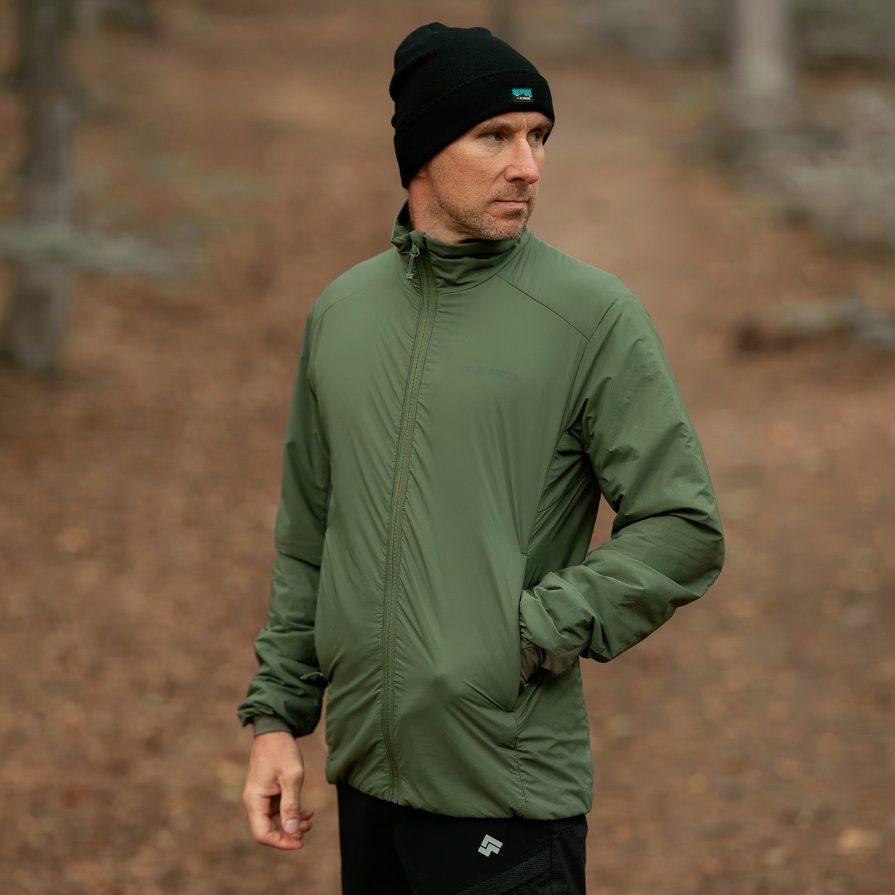 Jachetă Alpinus Merino Wanaka - Olive