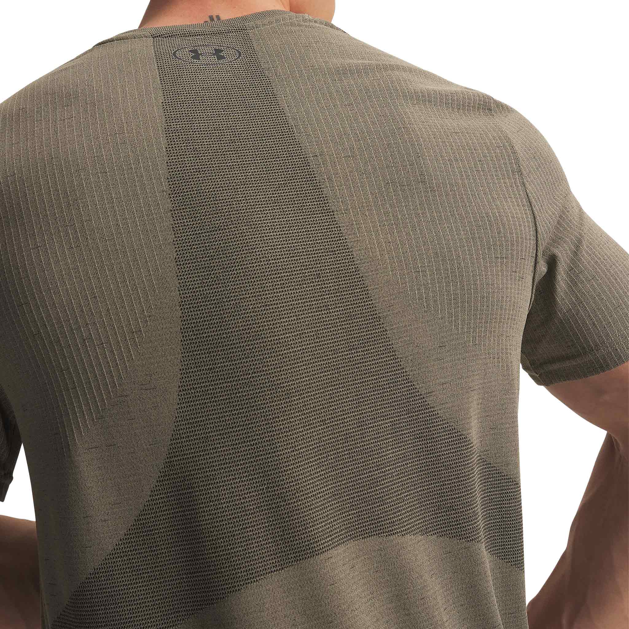 Tricou Under Armour Vanish Seamless - Timberwolf Taupe / Ultimate Black