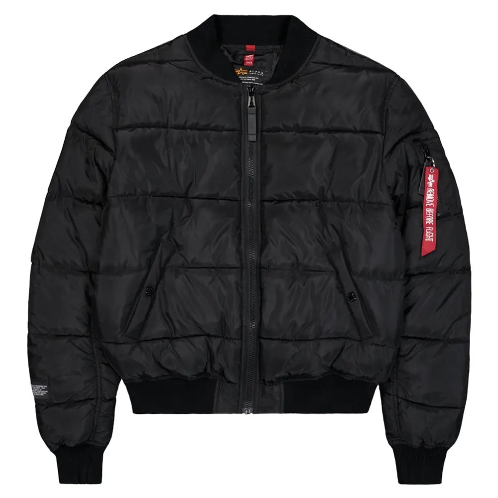 Geacă Alpha Industries MA-1 Logo Puffer Winter Jacket - Black