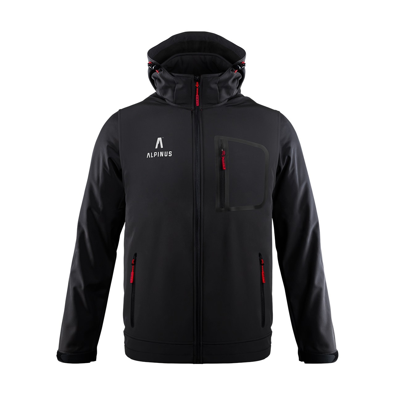 Geacă Alpinus Softshell Stenshuvud - Black