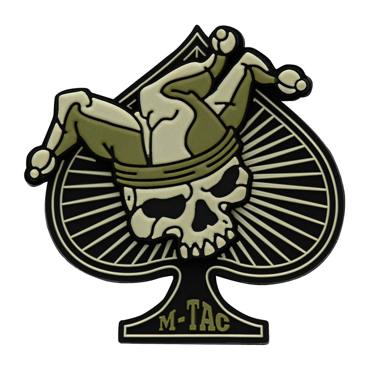 Patch - emblemă M-Tac Ace Of Spades 3D PVC - Black/Olive
